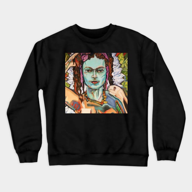 Frida Kahlo Crewneck Sweatshirt by Beck Lane